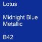 Preview: Lotus, Midnight Blue Metallic, B42.